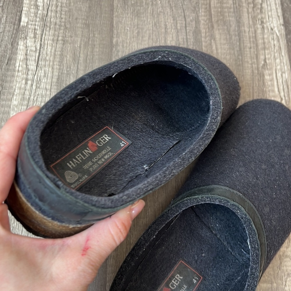 Halflinger Clogs German Grizzly Torben Charcoal Black size 41 - Picture 10 of 16